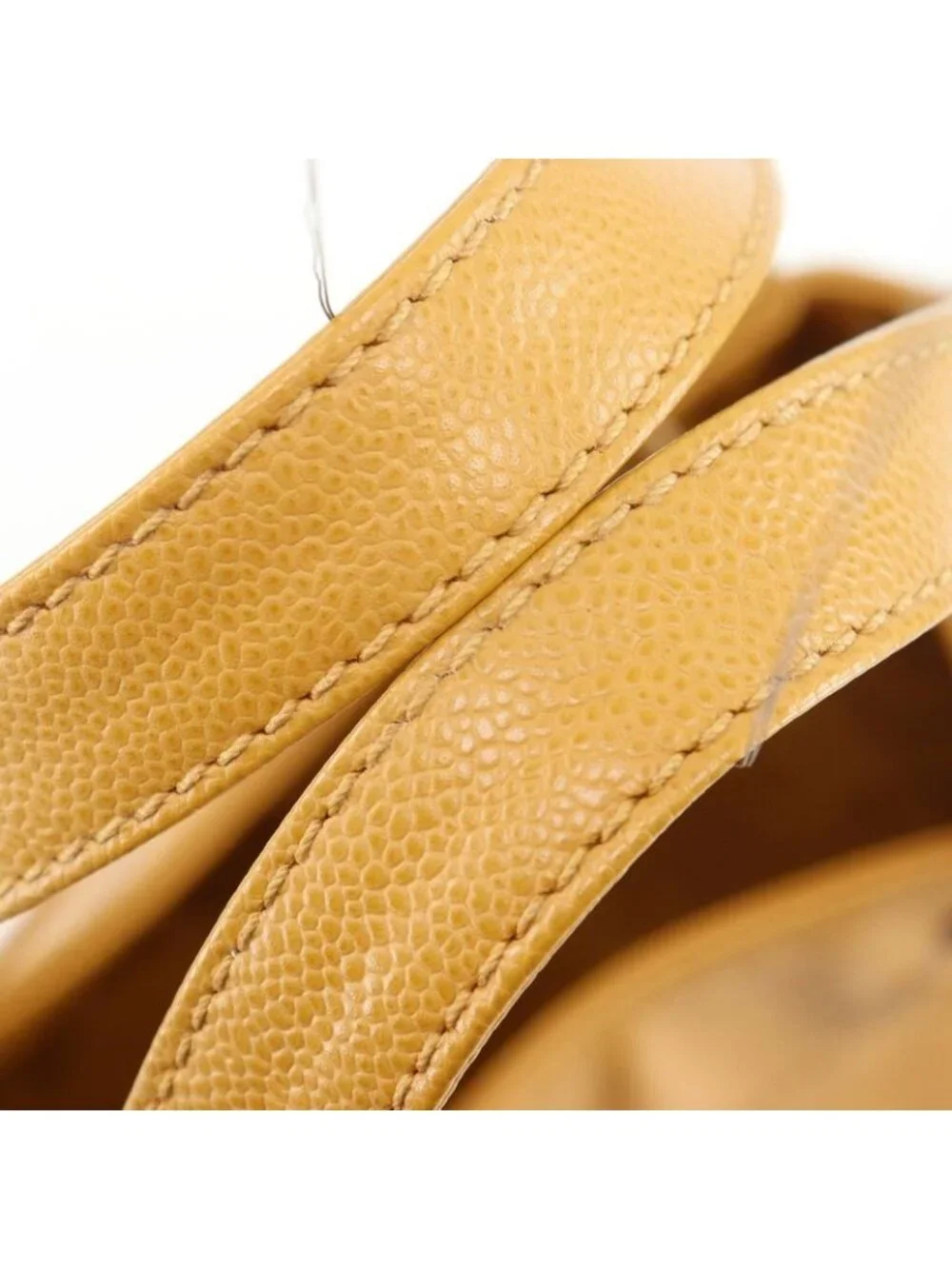 Chanel CC Logo Drawstring Caviar Leather Brown Tote - Picture 5 of 10